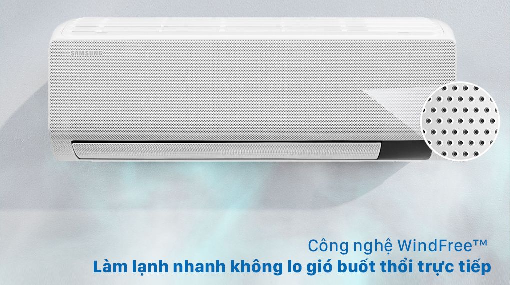Công nghệ WindFree sử dụng hàng ngàn lỗ nhỏ